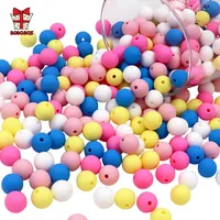 BOBO.BOX 20Pcs Silicone Beads 9MM Round Beads DIY Baby Pacifier Chain Pendant BPA Free Eco-friendly Baby Teether Toy Accessories 2