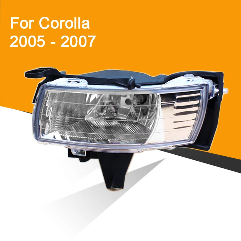 Автомобильная противотуманная фара в сборе для Toyota Corolla 2005 2006 2007 левая и правая противотуманная фара передний бампер светильник с переключателем жгут противотуманный светильник