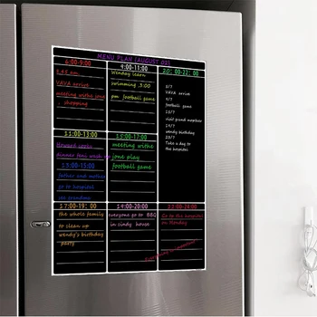 

A3 Magnetic Dry Erase Whiteboard Sheet Kitchen Fridge Weekly White Board Calendar Useful Menu Planning Grocery Shopping List