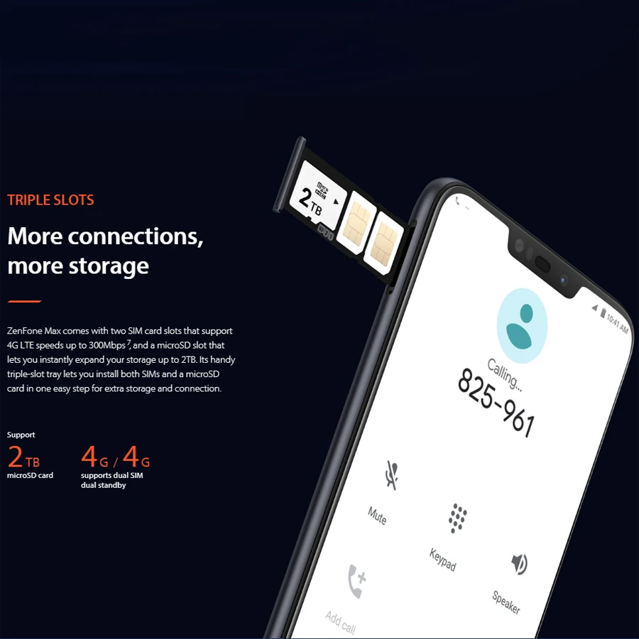 Мобильный телефон Asus Zenfone Max M2 с глобальной версией, 4 Гб, 64B, ZB633KL, Восьмиядерный процессор Snapdragon 632, 6,26 дюйма, 13 МП, двойная камера, 4000 мА/ч, 4G, телефон