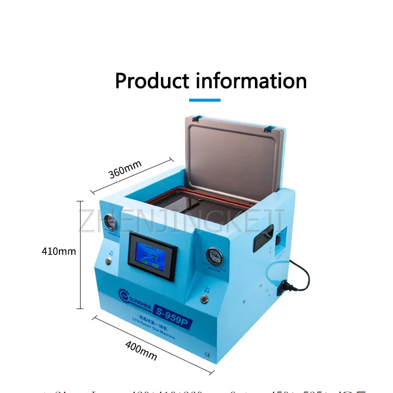 US $1.033.05 Vacuum Laminating Machine Defoaming Squeeze Tool 220V350W LCD Screen Fully Automatic Mobile Phone Burst Screen Repair Equipment