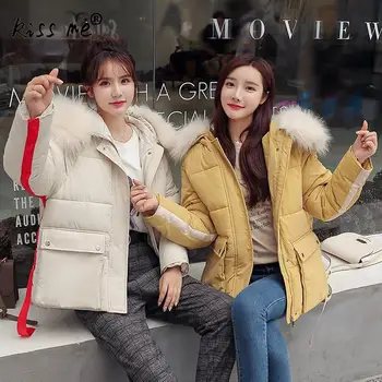 

Solid Loose Outdoor Coat Camping Hiking Jacket Women Casual Windproof Winter Thermal Warm Coat Down Cotton Clothing