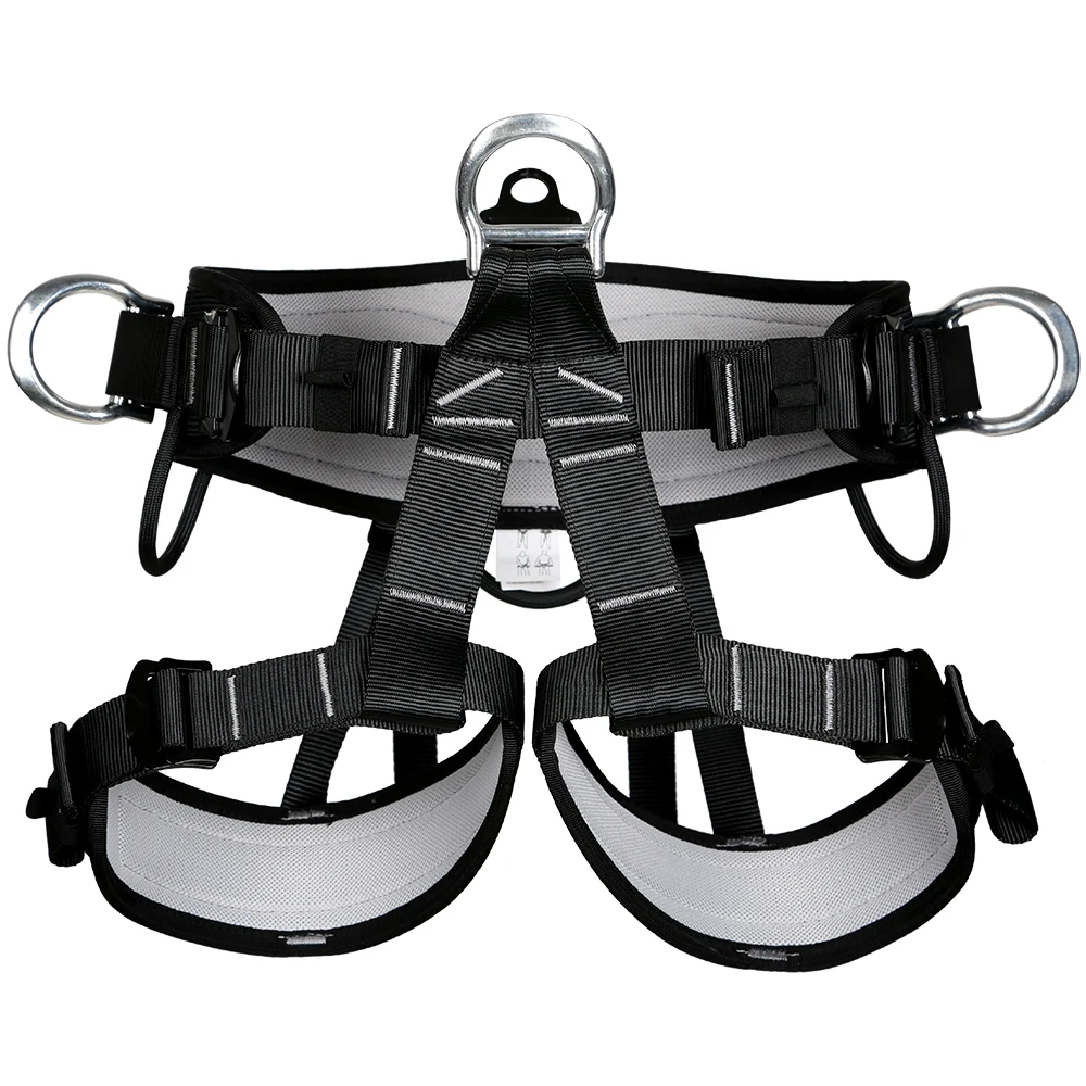 Heavy Duty Rock Climbing Rappelling Harness Seat Safety Sitting Bust Belt Camping Hiking Climbing Accessories