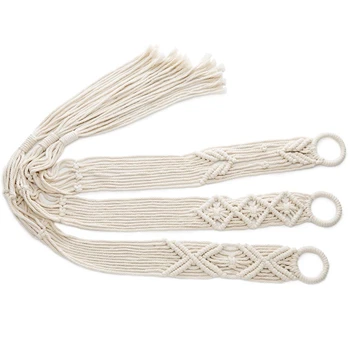 

Macrame Plant Hanger Set Of 3 Indoor Wall Hanging Planter Basket Flower Pot Holder Boho Home Decor Boho Hanging Planter