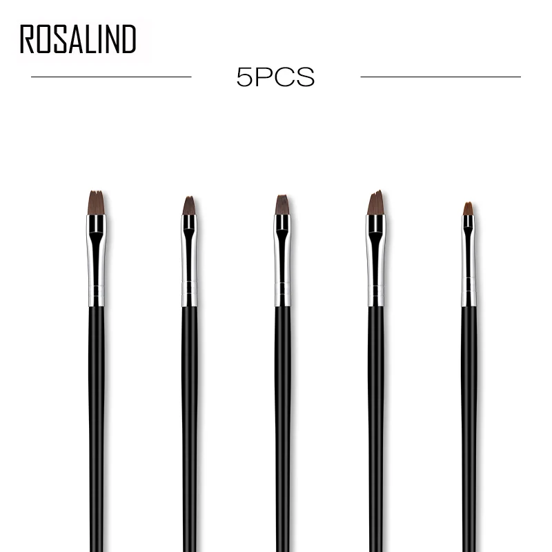 (15 шт./лот) ROSALIND набор кисточек для ногтей инструмент раскрашивания фиолетовая