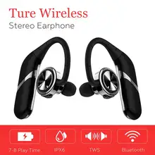 TWS, беспроводные bluetooth наушники, IPX6, водонепроницаемые, спортивные, для бега, стерео, близнецы, наушники-вкладыши, двойные наушники для телефона