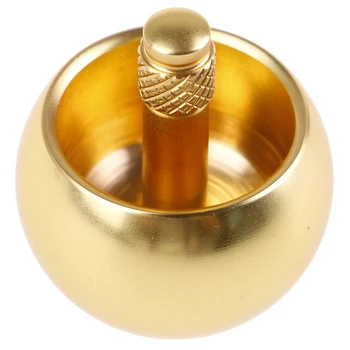 

Gold Metal Flip Over Toys Kids Educational Toy Gifts Automatic Flip Metal Texture Spinning Top Toy