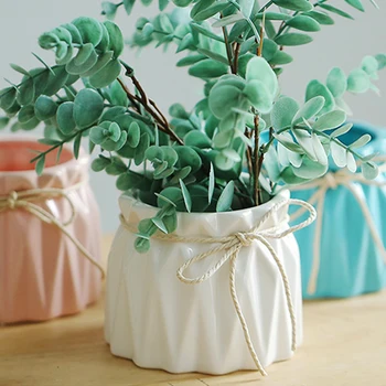 

Nordic Wave point Ceramic Vase Creative White Home Ornaments Living Room Decoration Home Decor flower Vase Decorative ornaments