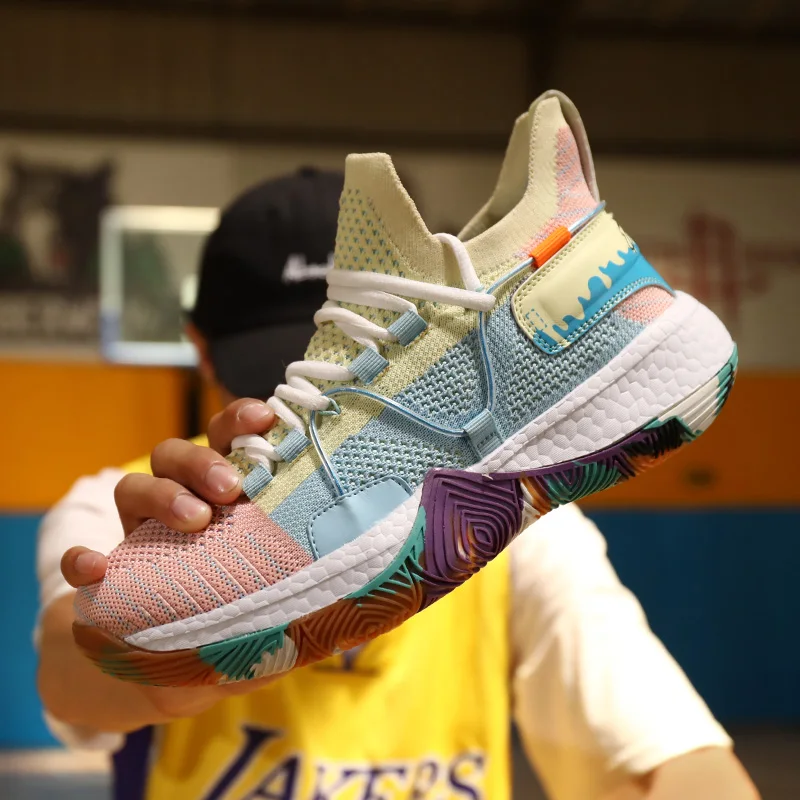 

JINBAOKE 2020 New Men's Basketball Shoes Anti-Skid Athletic Basketball Boots Breathable Outdoor Basketball Sneaker Traning Shoes