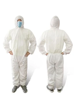 

Disposable Coveralls Dust-proof Clothes Unisex Isolation Clothes White Labour Suit Nonwovens Security Protection Clothing