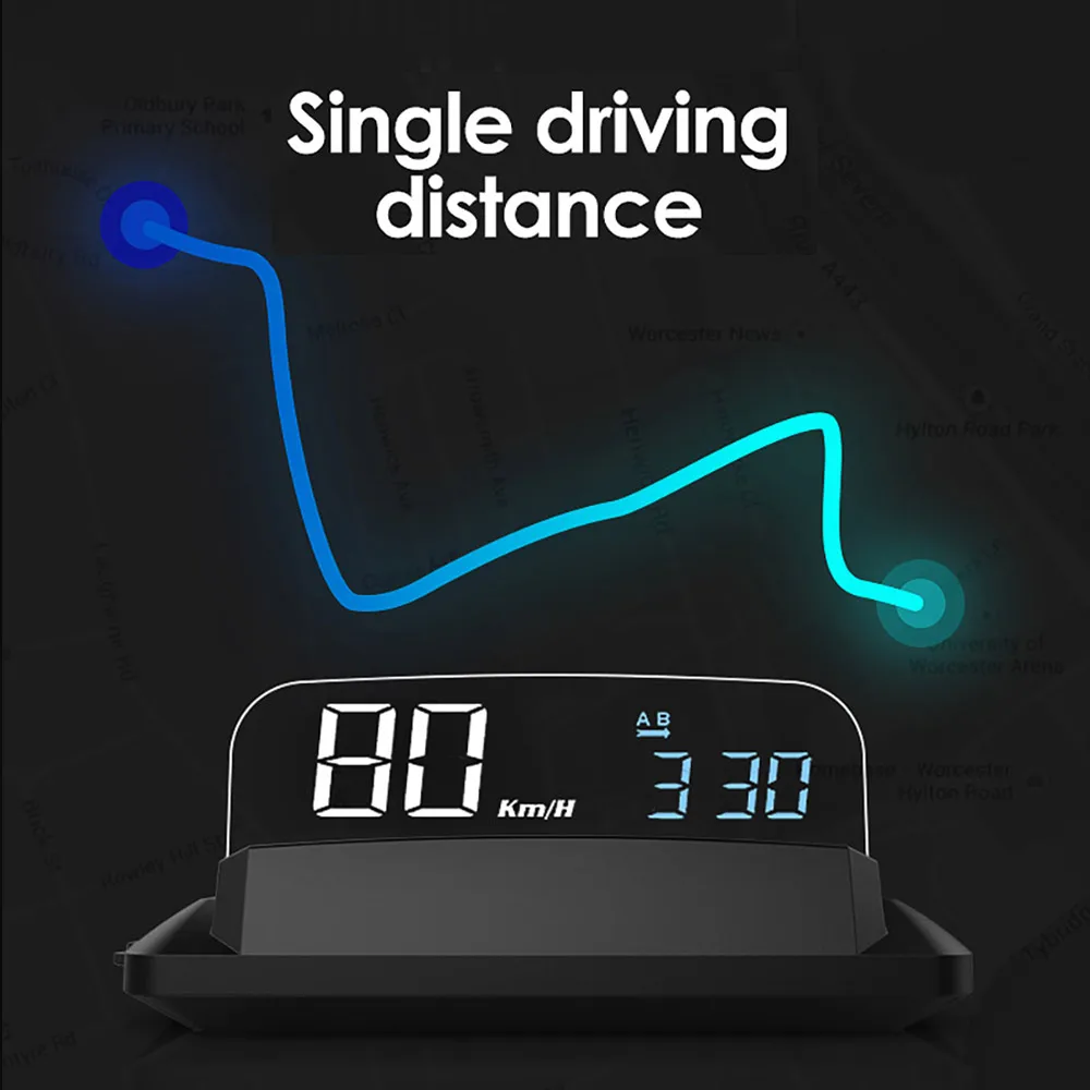 Автомобильный gps цифровой измеритель скорости KMH MPH HUD Автомобильный дисплей Автомобиль Мотоцикл лодка велосипед время высота скорость метр Vol