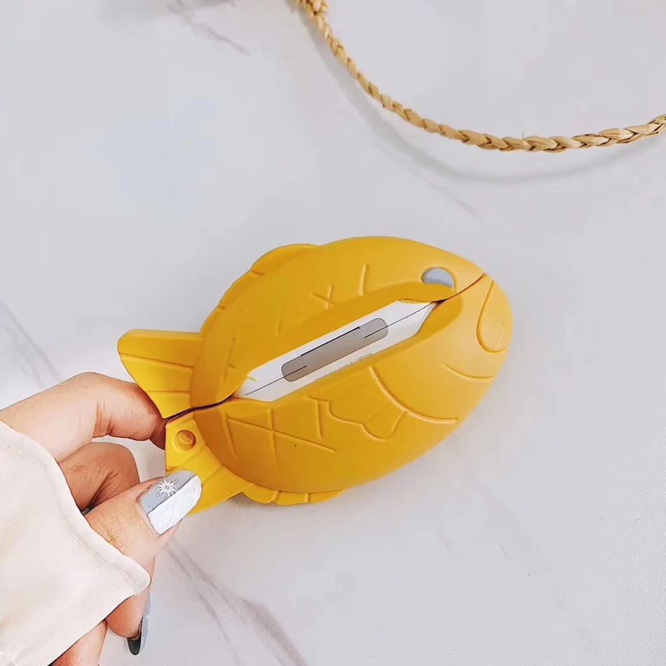 3D чехол для наушников для Airpods Pro Чехол силиконовый милый рыбка Пингвин Мультяшные наушники/Earpods чехол для Apple Air pods Pro 3 чехол s