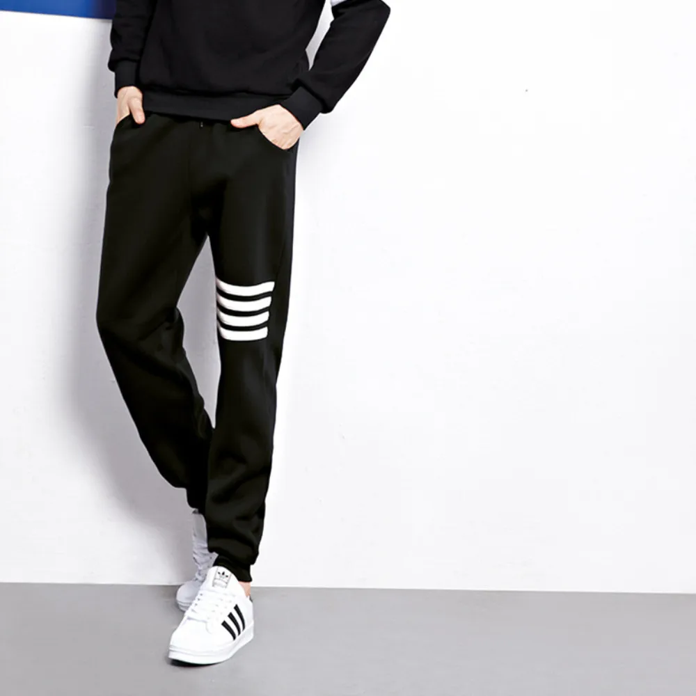 2020 Новые повседневные спортивные штаны с принтом на осень зиму плюс флисе