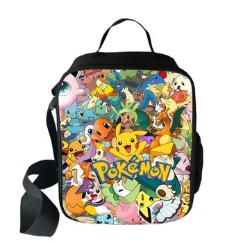 

Pokemon Charmander Sylveon Portable Lunch Bags Student Food Storage Bags Kids Picnic Travel Lunch Tote Bags