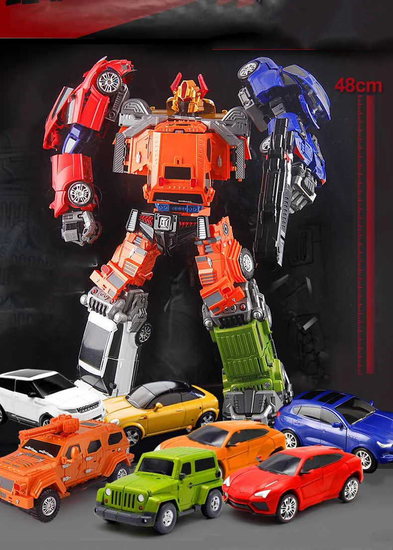 WEIJIANG W8001-6 трансформация Gunpla Figma Аниме сериал фигурка модель деформируемый робот большой размер игрушки из АБС-пластика для мальчика