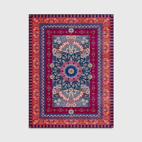 Carpet4 Персидский стиль ковер и ковер для гостиной спальни Ретро домашние декоративные ковры диван журнальный столик для кабинета нескользящий коврик для пола - Цвет: Carpet4