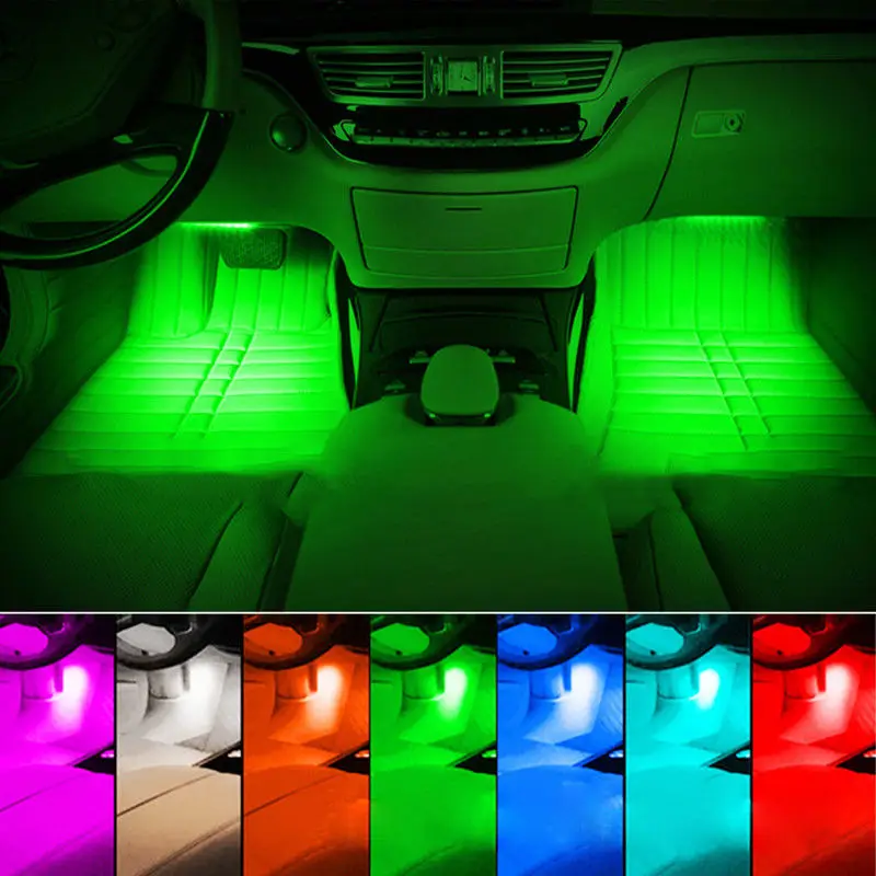 Car LED Strip Lights LED App Control Interior Lights Sound Active Function