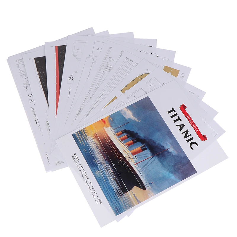 3D Paper Model DIY Titanic Ship Toys For Children 1 Pc 1:400