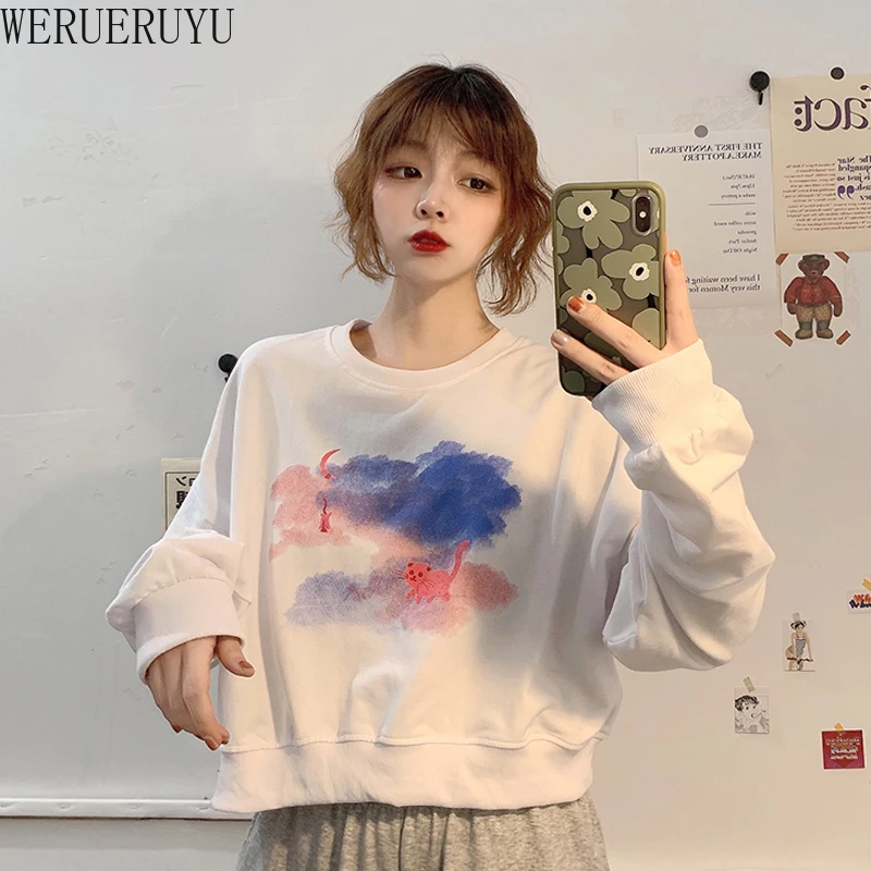 

NEW 2020 Women Hot Selling Women Top Long Sleeve Sweatshirt Cropped Jumper Sweater Casual Pullover FOR 2020 Women