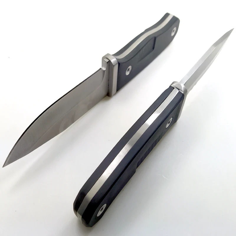 Острые ножи с фиксированным лезвием G10, нож для выживания, охотничьи ножи, инструмент для кемпинга, ATS-34, стальной нож, карманный нож+ кожаная оболочка