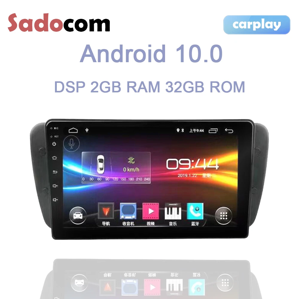 9 &quotAndroid 10 0 4 ядра 32 ГБ ROM 2 Гб RAM 1 din автомобильный аудио DVD RDS Авторадио GPS ГЛОНАСС