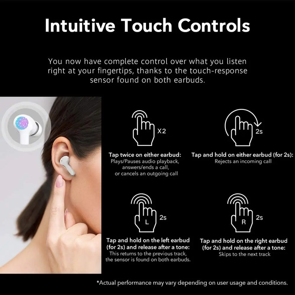 Global Version Honor Choice Earbuds X1 TWS Wireless Earphone Dual-microphone Noise Reduction Low Latency Earphone Bluetooth 5.0