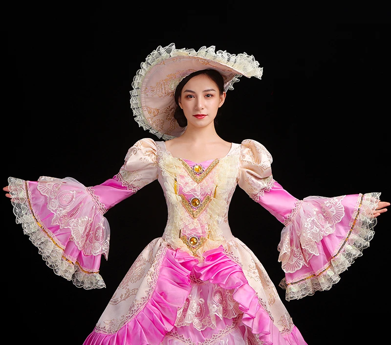 Элитные корт рококо барокко Marie Antoinette Бальные платья 18 век Ренессанс, платье для женщин