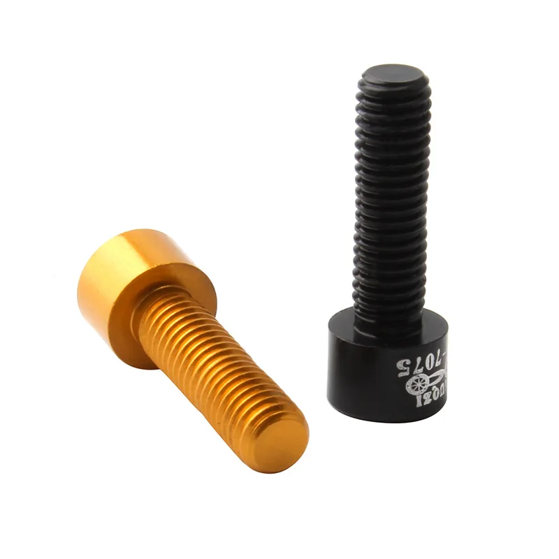 MUQZI 4Pcs Bicycle Handlebar Stem Screw Aluminum Alloy M5*17Mm Mountain Road Fixed Gear Stem Riser Bolts