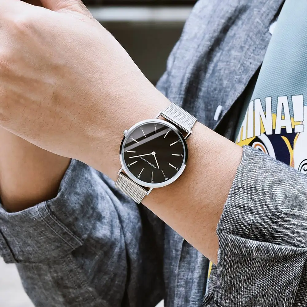 PAGANI Дизайн Модные ультра тонкие кварцевые часы для мужчин люксовый бренд водонепроницаемый Нержавеющая сталь Бизнес наручные часы для мужчин Relogio