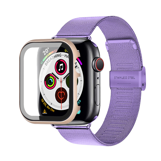 For apple watch band 44mm 40mm 42mm 38mm smart watch pulseira bracelet belt case cover for apple watch 6 watchband