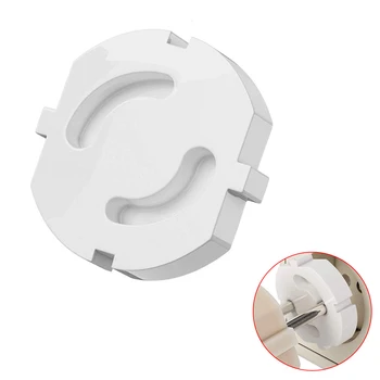 

ABS Plastic Baby Safety Electrical Outlet Cover Anti Electric Shock For EU Power White New