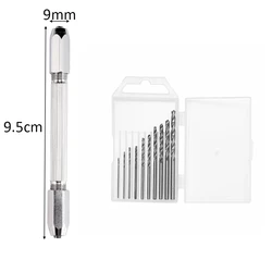 Precision Mini Hand Drill for DIY Jewelry and Crafting Projects (Double head Set)