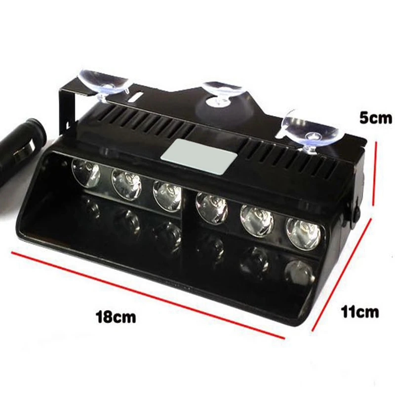 16 LEDs 18 Flashing Modes 12V Car Truck Emergency Flasher Dash Strobe Warning Light Day Running Flash Led Police Lights