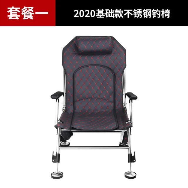 29 New Folding Fishing Chair Portable Multi Function Lifting Fishing Chair Stainless Steel Recliner Fishing Stool Beach Chairs Aliexpress