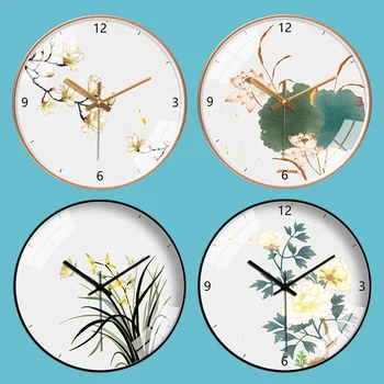 

Simple Living Room Wall Clock Modern Design Ancient Clocks Wall Chinese Kitchen Creative Reloj Pared Mute Home Decoration AA50ZB