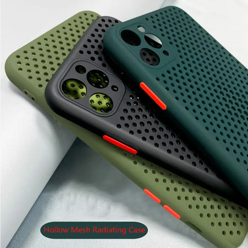 Защитный чехол для телефона с отверстием отвода тепла камеры iPhone 11 Pro Max XR X XS 7 8 6 Plus