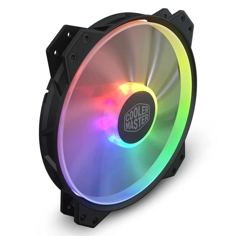 Cooler Master MF200 ARGB 20cm RGB 5V/3PIN Computer Case Replacement Fan CPU Water Cooling Radiator Silent Fan Computer Host Fan