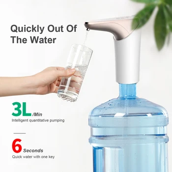 

1200mAh Water Dispenser Switch Water Pump Wireless Rechargeable Electric Dispenser Water Pump With USB Cable