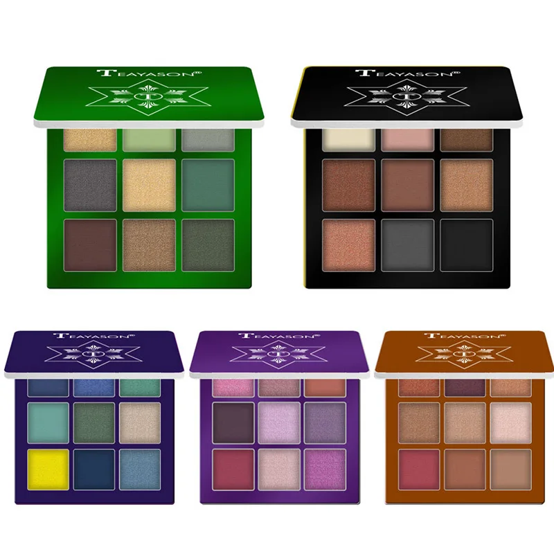 TEAYASON Nine-color поднос для теней для век с бисером матовые тени для век