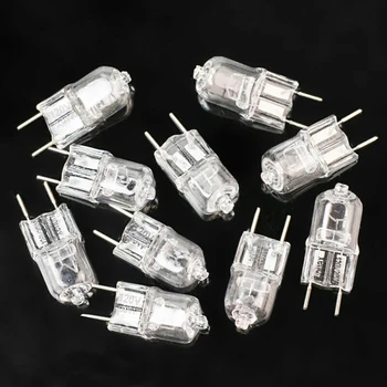 

10pcs 120V 20W G8 Pin Halogen Bulb Hotel Lighting Tungsten Lamp Transparent Indoor High Brightness Easy Install Home Office