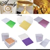 Aomily 9x9cm 100 hojas/Set Multicolor brillante K oro hoja para dorar muebles líneas pared manualidades dorado Decoración ► Foto 1/6