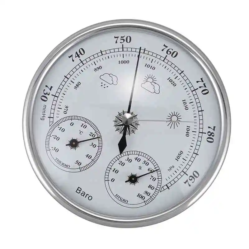 

Wall Mounted Household Thermometer Hygrometer High Accuracy Pressure Gauge Air Weather Instrument Barometer