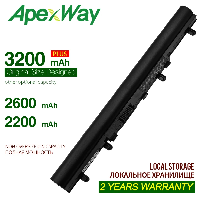 

ApexWay 14,4 В, 4CELL аккумулятор AL12A32 для Acer Aspire V5, задняя звезда, задняя звезда, аккумулятор 4ICR17/65 для Acer Aspire V5