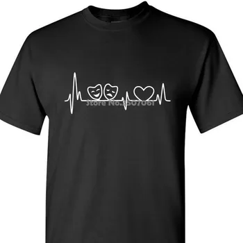 

Theatre Heartbeat Funny Drama Rehearsal T Shirt Design Tops Hot Sales clothing Shirts coat clothes tops