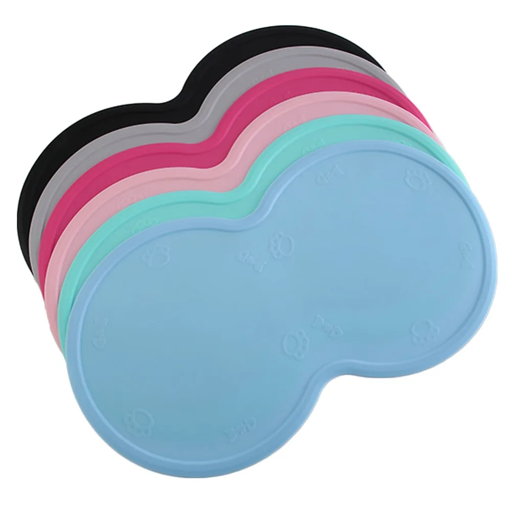 Tapete impermeable para mascotas, 6 colores, bandeja de silicona para alimentos de mascotas, tazón para beber, esterilla para alimentación de perros, Mantel Individual de fácil lavado #290913