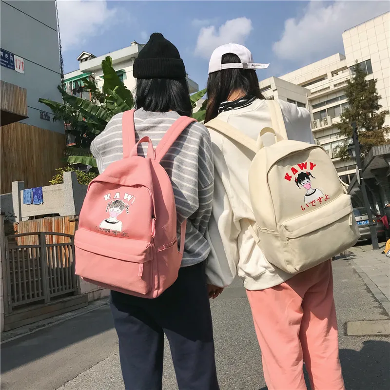 

Backpack Women's Fashion Korean-style 2019 New Style Oxford Cloth Nylon Canvas Embroidered Backpack Dual Purpose Chest Pack Diap