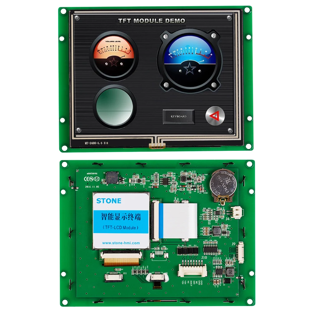 Контроллер ЖК дисплея 5 6 дюйма RS485 UART и RGB дисплей с 16 битным цветом|display software|screen