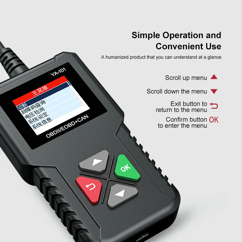 YA101 OBD2/EOBD считыватель кодов USB бесплатное обновление Авто OBD2 сканер инструмент Поддержка Графика Datastream PK Cr319 AD310 Elm327 CR300 | Автомобили и мотоциклы | АлиЭкспресс