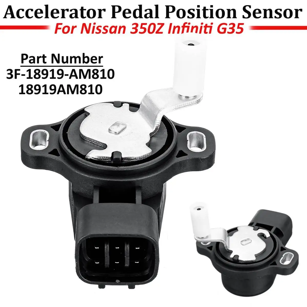 Accelerator Pedal Throttle Position Sensor For Nissan 350Z 2003 2007