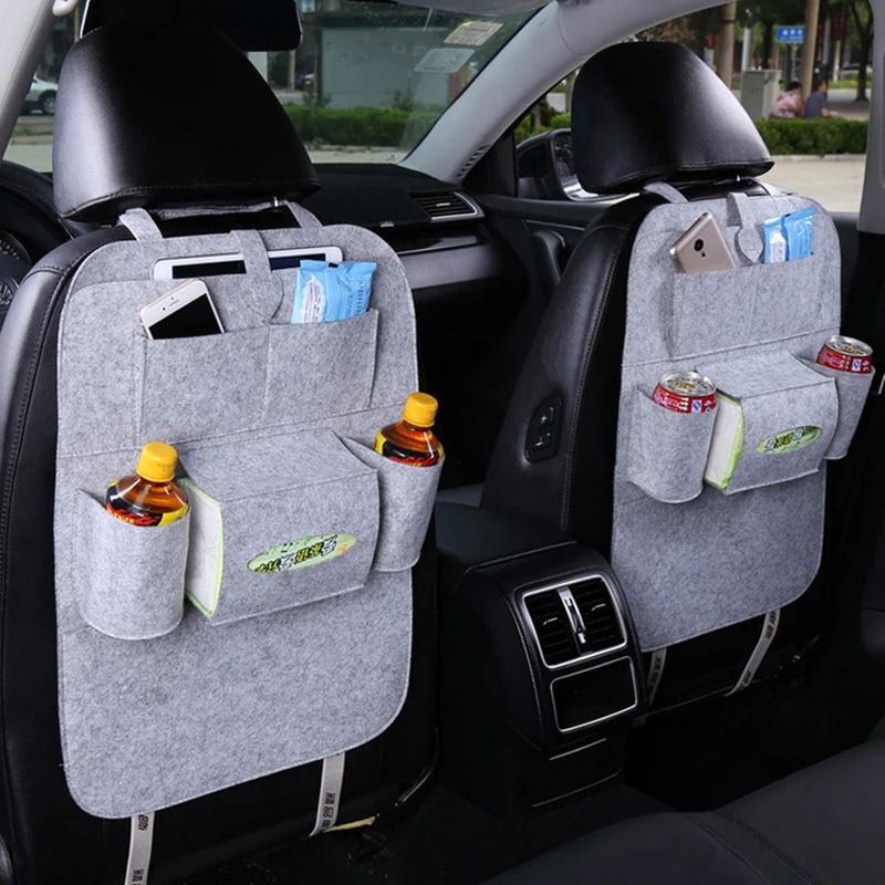 1/2PC Auto Car Seat Back Multi-Pocket Storage Bag Back Multi-Pocke Storage Bag Organizer Organizer Holder Accessory Car Seat Bag